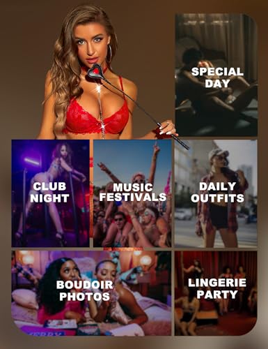 Image of SSoShHub Women Lingerie Set Lace Teddy Strap Babydoll Bodysuit with Garter Belts for Honeymoon Couple Special Wedding Night(No Stocking)