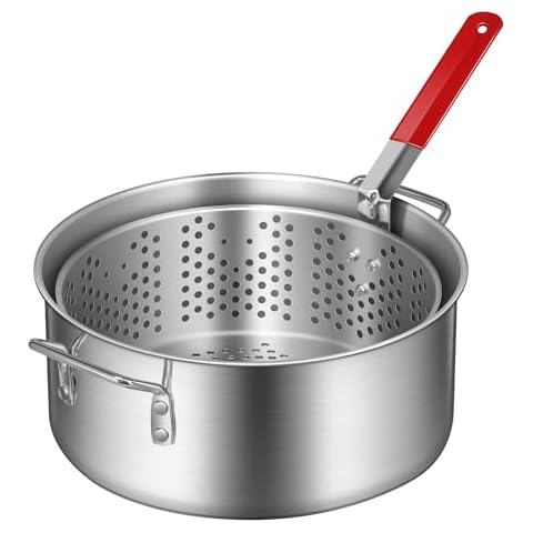 VIVOHOME 10Qt Aluminum Fryer Pot Cover