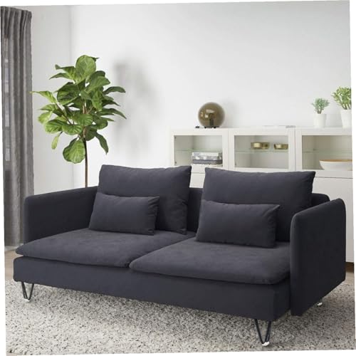 Pieds de table basse robustes supports de meuble durables noir mat - 6