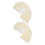 SEWACC 五角星型ステッカー ご褒美 ステッカー 男の子女の子用 装飾 ゴールデンスター 絶妙なデザイン 粘着式 軽量 小型 持ち運び便利 オフィス 学校 家用