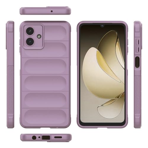 Image of Amazon Basics Mobile Cover for Samsung Galaxy A07 | Full Camera Protection | Liquid Silicon Case | Flexible Bumper Case for Samsung Galaxy A07 4G /5G /F07 4G /M07 4G /M17e 5G /F70e 5G (Purple)