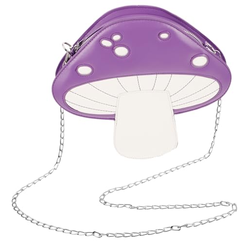 Sac à main aux champignons pour femmes petit sac bandoulière violet tendance 2023