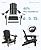 SERWALL HDPE Folding Adirondack Chair with Dual Cup Holder - Composite Adirondack Chair Set of 4- Black