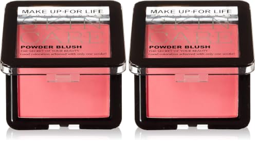 Image of MAKE UP FOR LIFE Professional Skin Care Powder Blush, Pink, 11 g (Pack of 2)