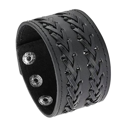 Lot De 10 Bracelets En Cuir Tressé Et Perles En Bois MILAKOO - Ajustables Pour Homme, Femme, Unisexe - Style Bohème Et Décontracté - 8