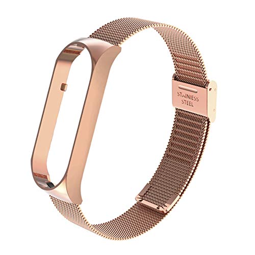 Zwbfu Pulseira de substituição pulseira pulseira pulseira pulseira dupla fivela elástica de aço inox
