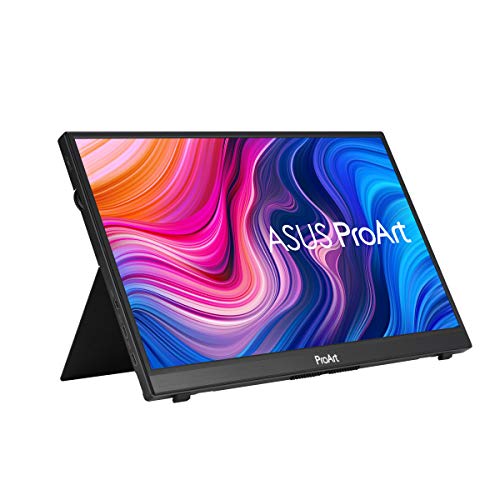 Image of ASUS ProArt Display 14 inch 1080P Portable Touchscreen Monitor (PA148CTV) - Full HD, IPS, 100% sRGB /Rec.709, Color Accuracy ΔE < 2, Calman Verified, USB-C Power Delivery, Micro HDMI, Tripod Socket,Black