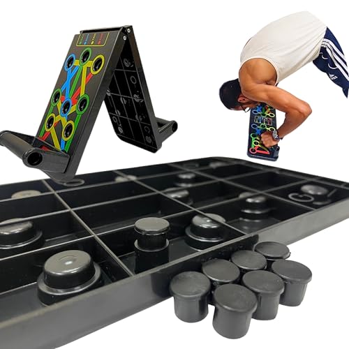 Image of Pushup Board - | Pump Upper body Strength with INSANE Strength and Advanced Muscle Push up Stand | Home Gym For Selective Pushups, Tricep, Chest and Back Strengthener