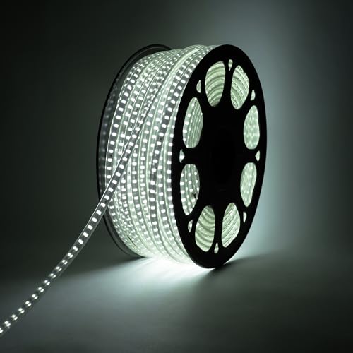 Image of Lexton 50 Meter LED Rope Light, 6000 LEDs, Waterproof & Flexible Strip, Perfect for Home, Garden, Outdoor, Party, Diwali, Christmas Decoration (White, Pack of 1)