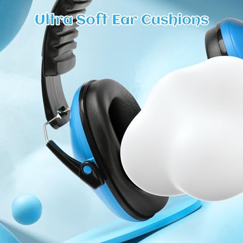 Image of Floriogra 2 Pack Noise Canceling Headphones for Kids, Kids Ear Protection Earmuffs for Autism, Toddler, Children, Noise Cancelling Headphones Sound Proof Earmuffs for Concerts, Air Shows, Fireworks