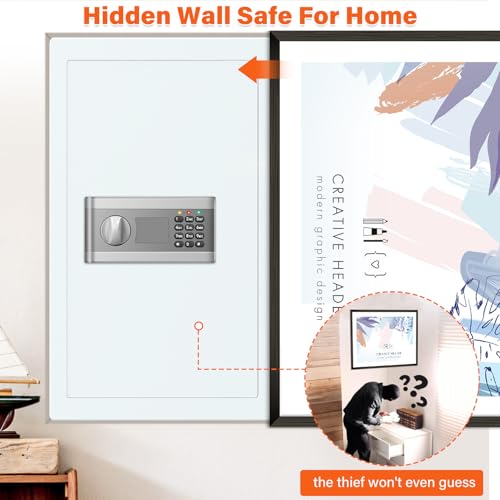 Image of 25.6 inch Tall Fireproof Wall Safe Between Studs 16 inch Centers | Hidden Wall Safe