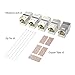 5-Pack RJ45 CAT 7 Tool-Less STP Shielded Keystone Jack, AMPCOM Self-Locking Cat7 Keystone Zinc Alloy Module Adapter No Punch-Down Tool Required Coupler for Wall Plate