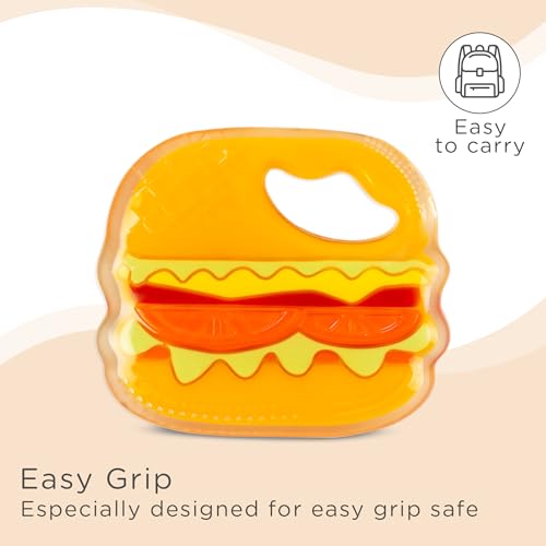 Image of Mee Mee Multi-Textured Soft Silicone Teether (Orange)