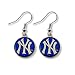 MLB New York Yankees Glitter Dangler Earrings
