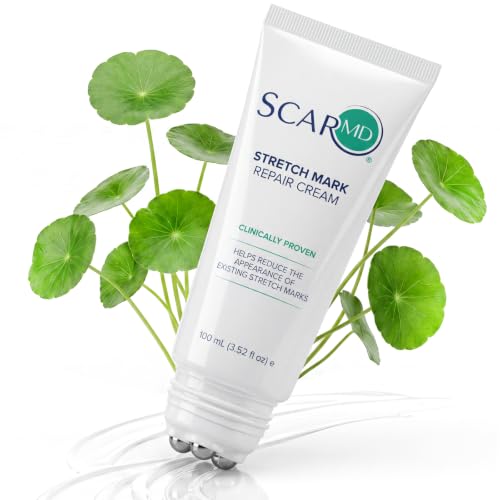 ‌ScarMD Stretch Mark Cream for Pregnancy with Centella Asiatica (40% TECA)