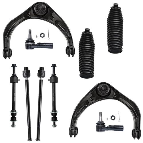 Image of Detroit Axle - 4x4 5-Lug Front Upper Control Arms w /Ball Joint Tie Rods Sway Bars Replacement for 2006-2008 Dodge Ram 1500