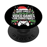 Photo Gallery xmas gamer ha più probabilità di giocare ai videogiochi a natale popsockets popgrip adesivo Photo Gallery xmas gamer ha più probabilità di giocare ai videogiochi a natale popsockets popgrip adesivo