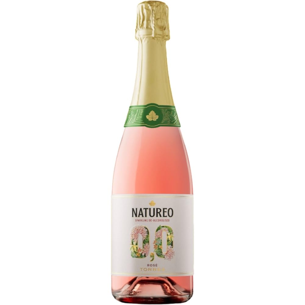 Torres Natureo Vino Rosé Espumoso Desalcoholizado 0.0, con 6 Bombones, Presentación en Caja de Regalo