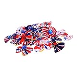 VICASKY 20 Stück Teiliges Zarte Puppy Haarschleifen für Kleine Hunde Mehrfarbige Dekorative Hundebögen Weiche Haarspangen Langlebiges Hundezubehör für Niedliche Haustierfrisuren