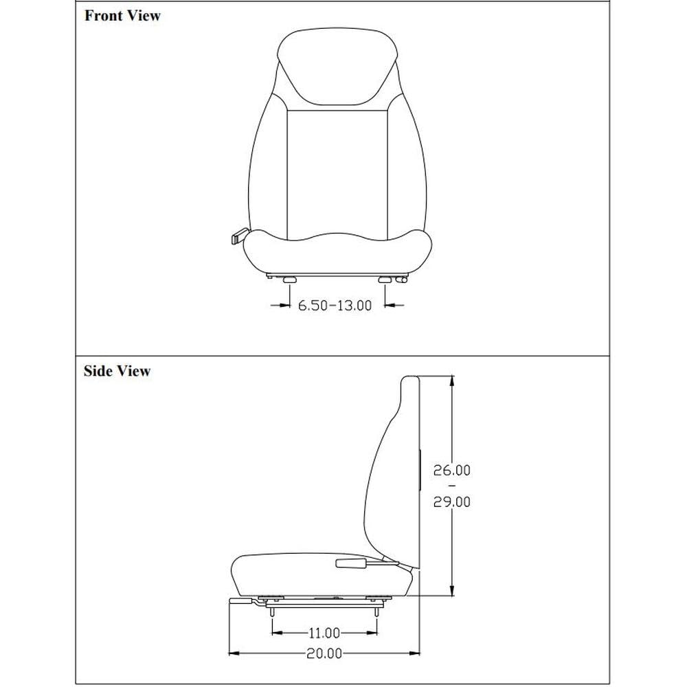 Amazon.com: Gray Seat w/armrests Fits Exmark, Fits Toro Zero