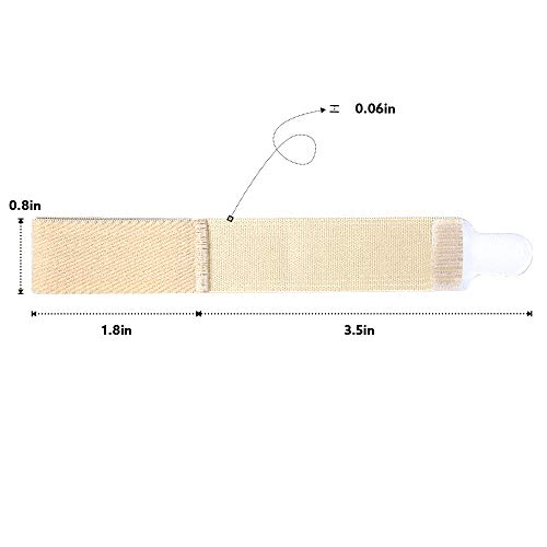 Image of Broken Adjustable Toe Wraps 8 Pack, Fabric Toe Splint Toe Cushioned Bandages Finger Toe Protectors Straightener Toe Separators, Orthopedic belts