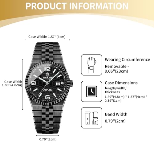 Cadeau d'affaires idéal : montre homme étanche dorée
