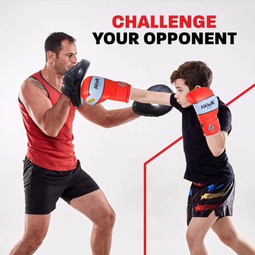 Kids Boxing Gloves For Kids Children Youth Punching Bag Kickboxing Muay Thai Mitts Mma Training Sparring Gloves (Orange, 6 Oz) #TOP5