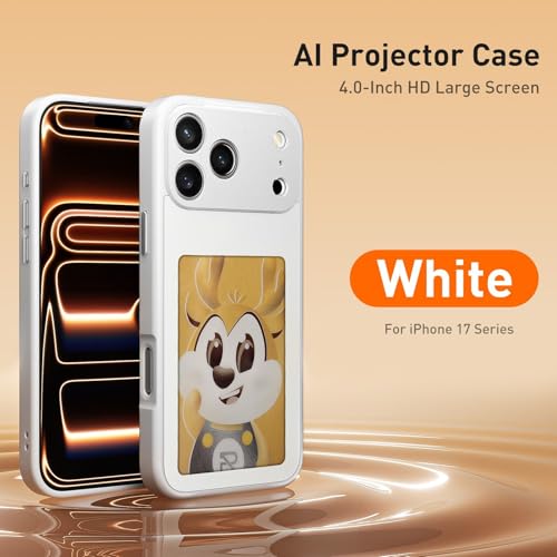 Coque iPhone 16 noire NFC SMARTs E INKs en verre PC avec écran personnalisable via application - 7