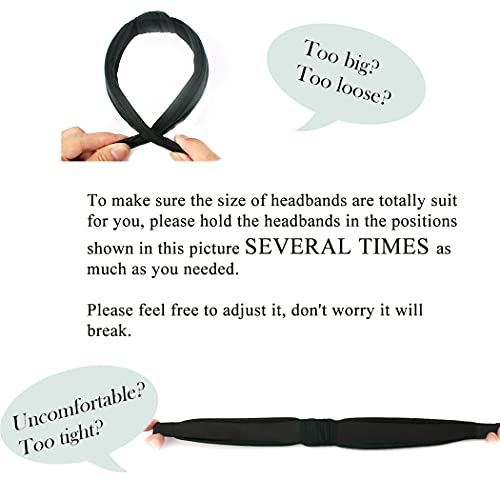 Aco-Uint 12 Pack Headbands For Women, Non-Slip Knotted Headbands With Soft Fabric, Womens Headbands Wide Headbands Fabric Headbands For Girls Hair Accessories For Women #TOP6