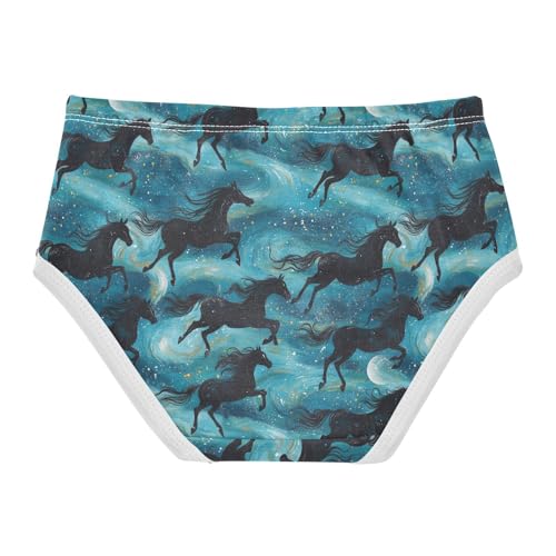 Girls Underwear Soft Cotton Horse Kids Panties in Sizes 2/3t, 4t, 5t, 6 and 82