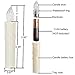 HANNAHONG 10 pcs LED Flameless Taper Candles with Remote,Small Mini Electric Dimmable Flickering Fake Wax,Battery Operated,Windows Clips Lights for Stick Candelabra,Wreath,Christmas Decor