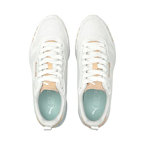 Image of PUMA Unisex Adults R78 Sneaker, Puma White Puma White Peach Parfait, US 7.5