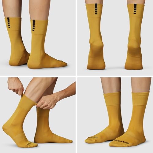 Image of GripGrab Lightweight SL Summer Cycling Socks - 2 Lengths, Road & Gravel | Breathable Coolmax mesh, stretch arch support, short ~3.5 in or tall ~6 in cuff - road, MTB, gravel & indoor biking