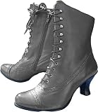 Victorian Boots For Women 2026,Vintage Side Zipper Lace...