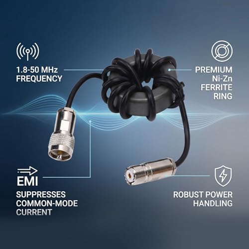 Balun de corriente 1.8-50MHz para eliminar interferencias de RF en radioafición 2