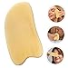 KOMBIUDA Natural Horn Guasha Tool Facial Body Massage Tool Portable Guasha Scraping Massage Board for Women