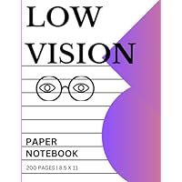 LOW VISION PAPER NOTEBOOK