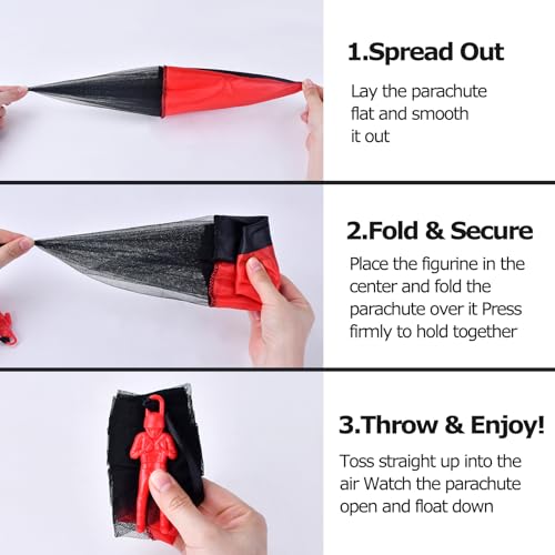 Image of Stocking Stuffers Parachute Toys for Kids: Easter Basket Stuffers for Kids Teen Boys Children Outdoor, Birthday for Teenagers 3 4 5 6 7 8 9 10 11 12 Year Old, Idea Christmas Valentines Easter Day