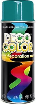 DECO COLOR Decoration Universal Spray Paint Multi-Purpose 400ml Gloss MATT Satin Art Craft Art Decor DIY (RAL 5021 Turquoise)