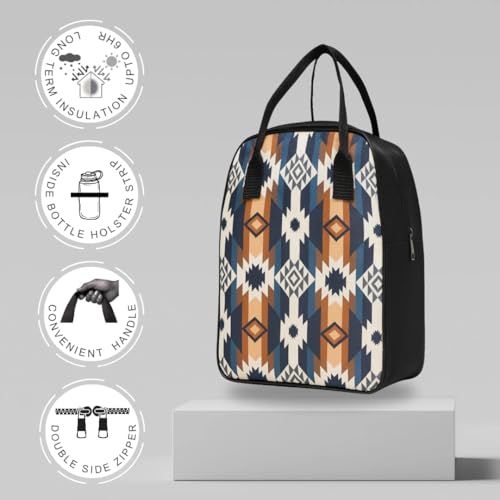 Image of Nibbler Bag for Office | Bags for Men Women | Insulated Hot Cold Bag | Multi-use Storage bags I for Office & School (Ethnic)