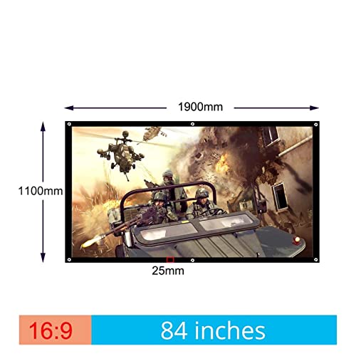 Pantalla portátil para proyector 84 pulgadas 16:9 miniatura 2