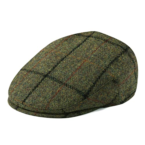 Image of FEINION Men's Wool Tweed Newsboy Ivy Cap Gatsby Golf Flat Hat