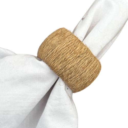 Nautical Napkin Rings Set of 12,Jute Napkin Ring - Burlap Napkin ...