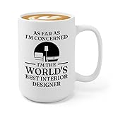 Flairy Land Interior Designer Coffee Mug 15oz White - Bezt Interior Designer - Interior Decorator Builder Arranger Organizer Home House Office Room Homestyler Artificer Aesthetician