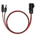 iGreely 2 Pin Power Industrial Circular Connector to MC4 Cable Adapter for Solar Panel Suitcase and Grand Design, Furrion Solar Ports,Forrest River RV Solar Ports