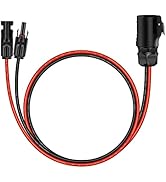 2 Pin Power Industrial Circular Connector to Solar Panel Cable Adapter for Solar Panel Suitcase a...