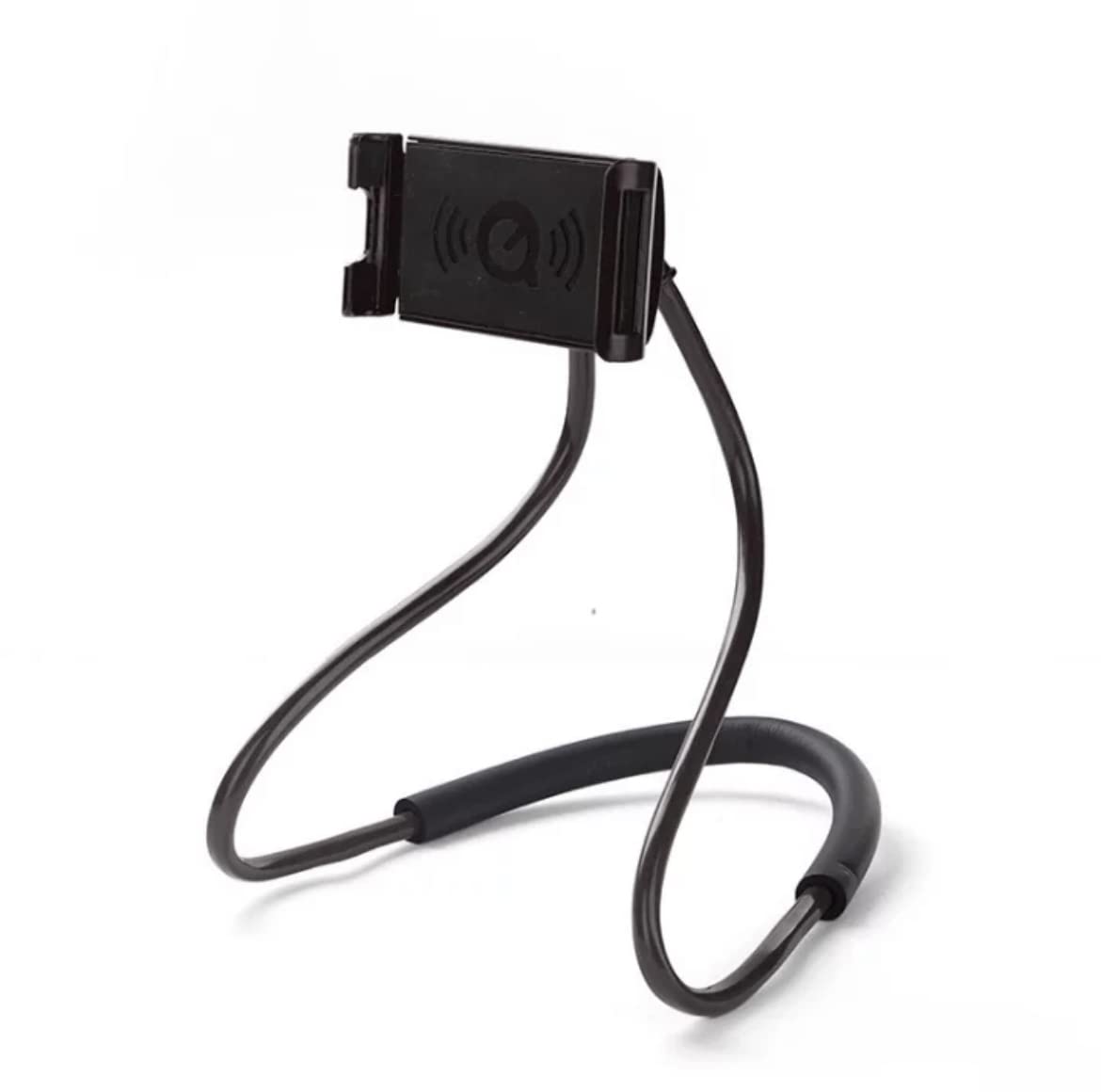 Orco Universal Smart Mobile Phone Stand Hang on Neck Cell Phone Mount Holder Flexible Lazy Bracket DIY Free Rotating for iPhone Samsung (Black)-image-42