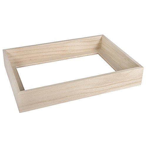 Rayher Holz-Rahmen mit Acrylglas, 30 x 21 x 5 cm, 3D Bilderrahmen tief zum Befüllen, Objektrahmen mit Glas, Holz, FSC zertifiziert, 62788000