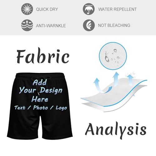 Custom Mens Swim Trunks with Faces Personalized Funny Swim Shorts Design by Photo Beach Board Shorts2