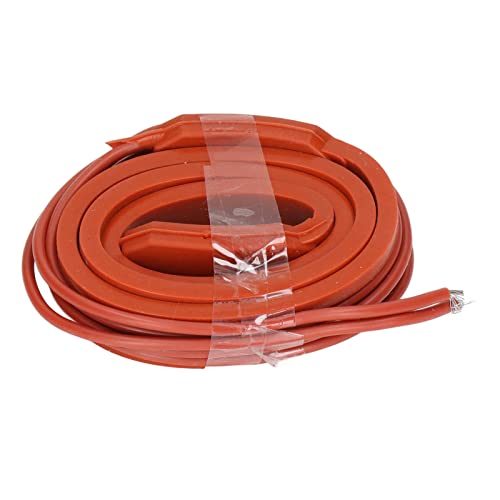 Rankomu Silicone Heating Belt - Heizkabel für Wasserleitung, Rohrbegleitheizung, Dachrinnenheizung - Flexible Heizband mit Frostschutz - 35W, 15x500mm, Wasserdicht bis 200°C für Industrie & Haushalt